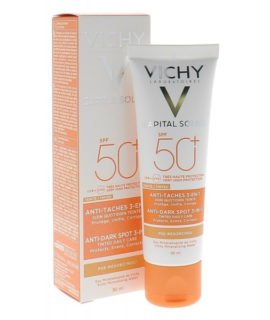 Idéal soleil - Soin Anti -Tâches - Teinté - 3 en 1 SPF 50+ 50 ML