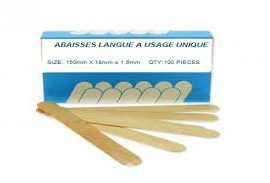 Medical Abaisse Langue Bois - 5 Boites de 100