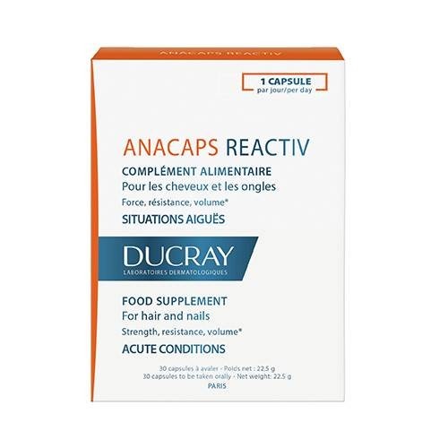 Ducray Anacaps Reactiv Complément Alimentaire - 30 Capsules