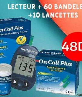 COFFRET ON CALL PLUS 60 Bandelettes + Lecteur