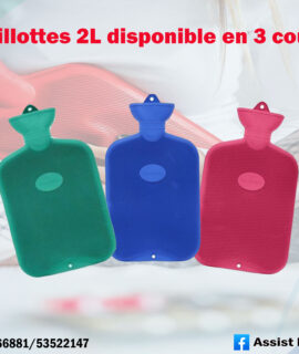 Bouillotte à eau simple 2L