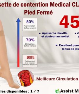 OPPO CHAUSSETTE DE CONTENTION PIED FERME CLASSE 1 TAILLES 1 / 6