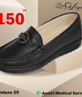 STI Chaussure mocassin orthopédique M 52 – femme – Noir pointure 39